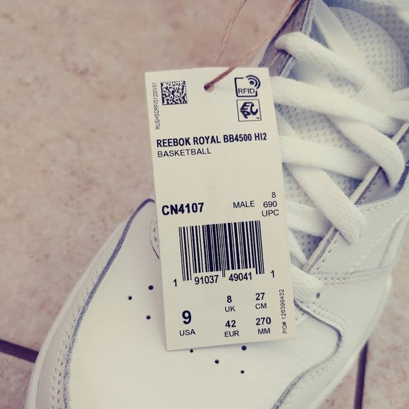 NIB Reebok Royal BB4500 HI2 Men's CN4107 Size 9 - Picture 5 of 6